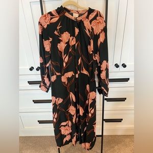 Floral dress - button front